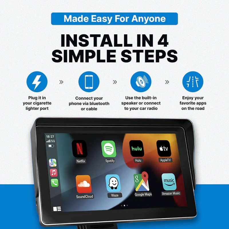 The CarScreen 7 Inch Display (2025 Model)